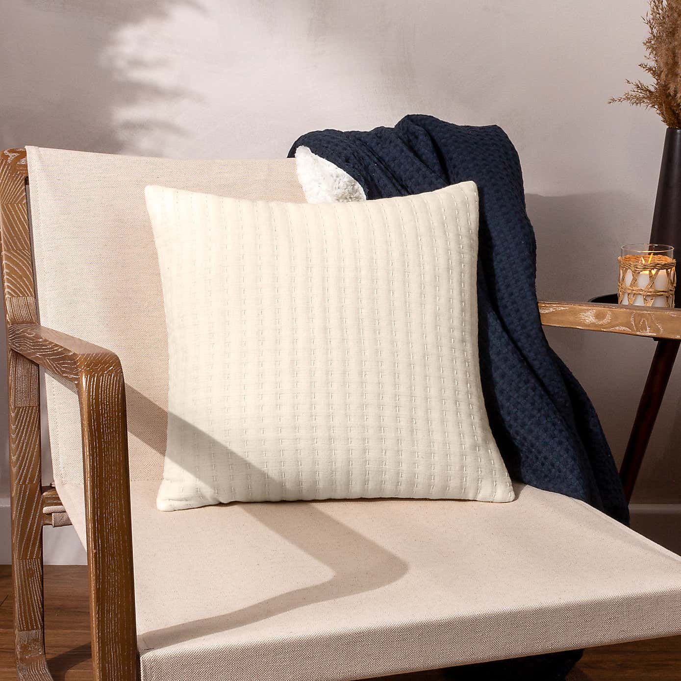 Yard Hush Square Cotton Cushion Cover