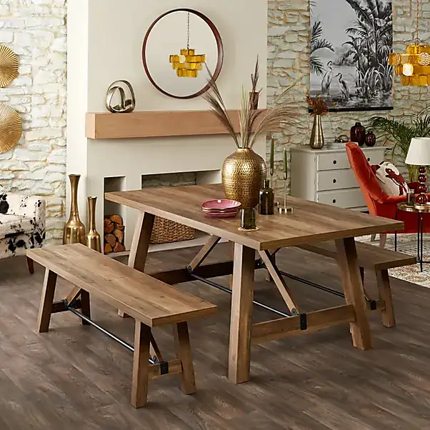 Fulton Trestle Table & Bench Set