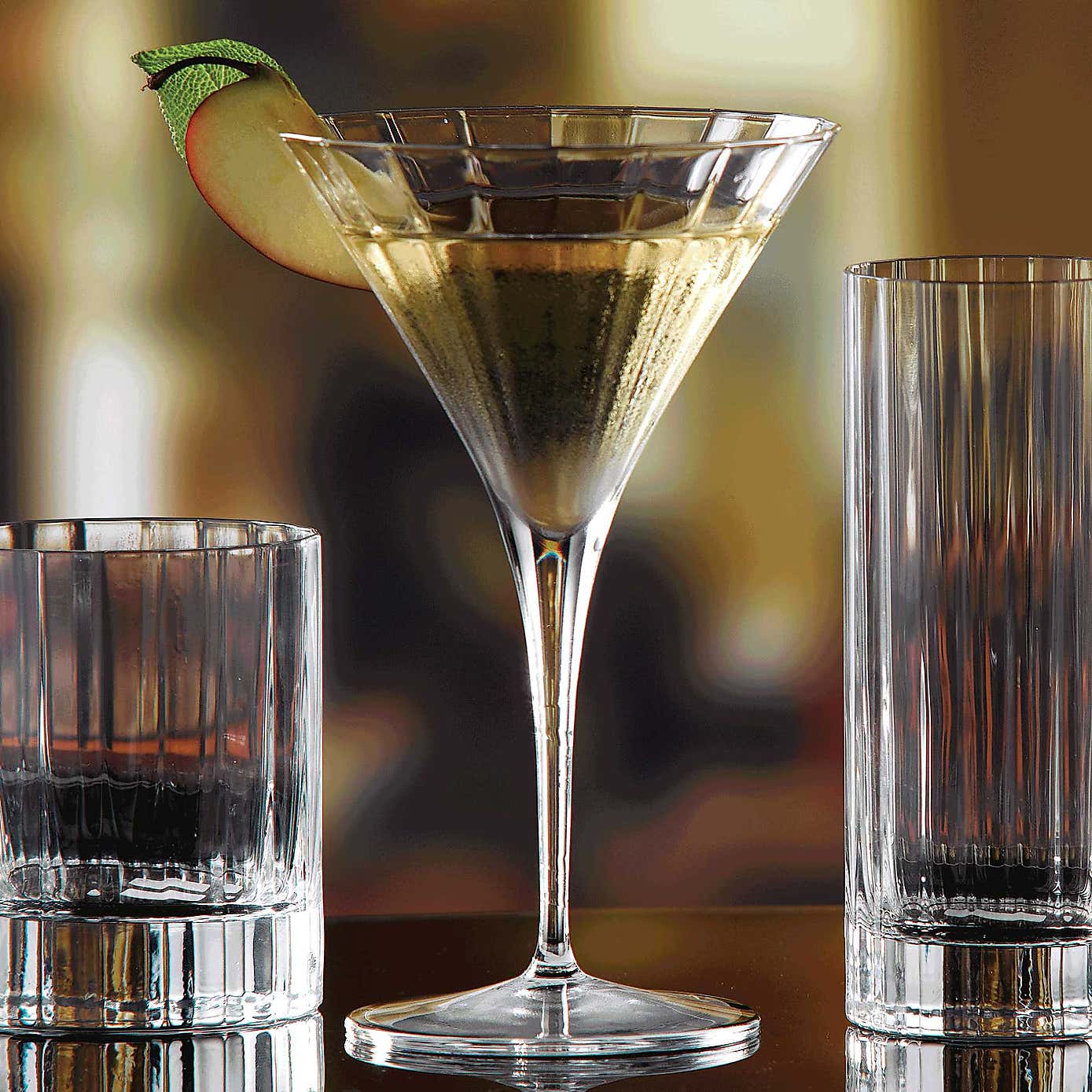 Luigi Bormioli Bach Set of 4 Martini Glasses