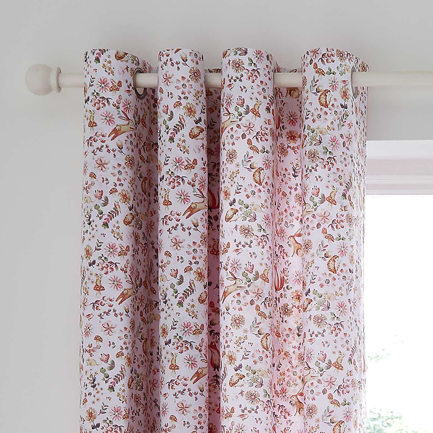 Catherine Lansfield Enchanted Butterfly Fully Reversible Eyelet Curtains