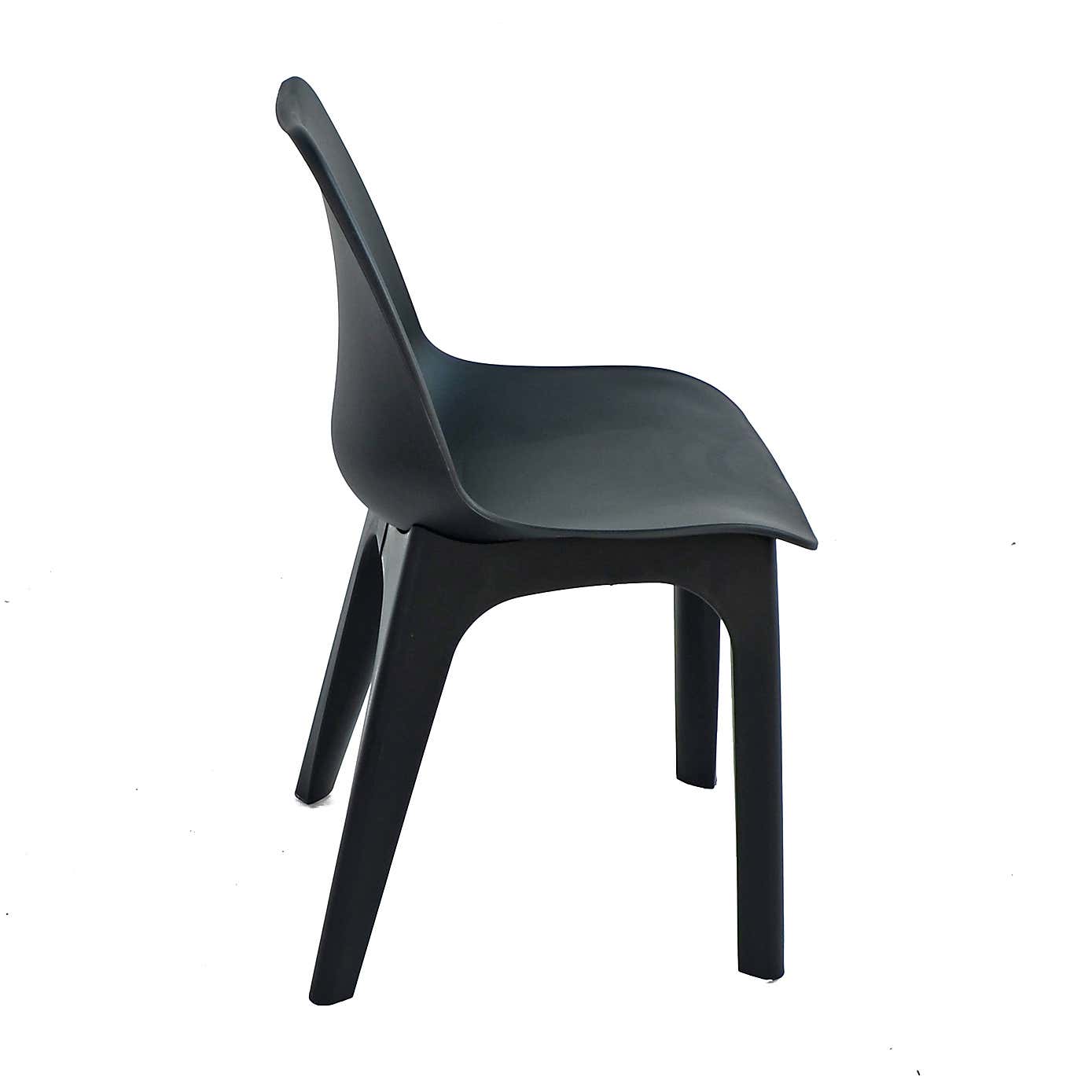 Levante 2 Seater Anthracite Bistro Set with Eolo Chairs