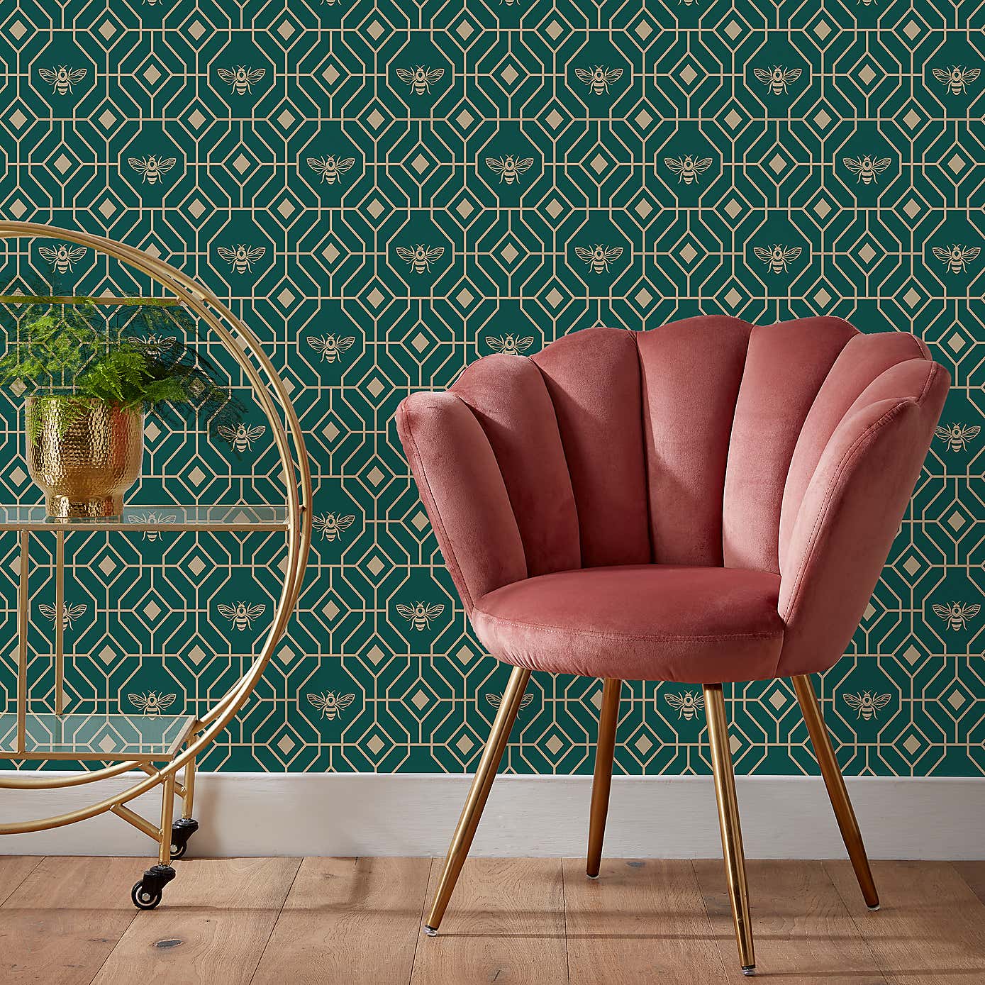 Furn. Bee Deco Wallpaper