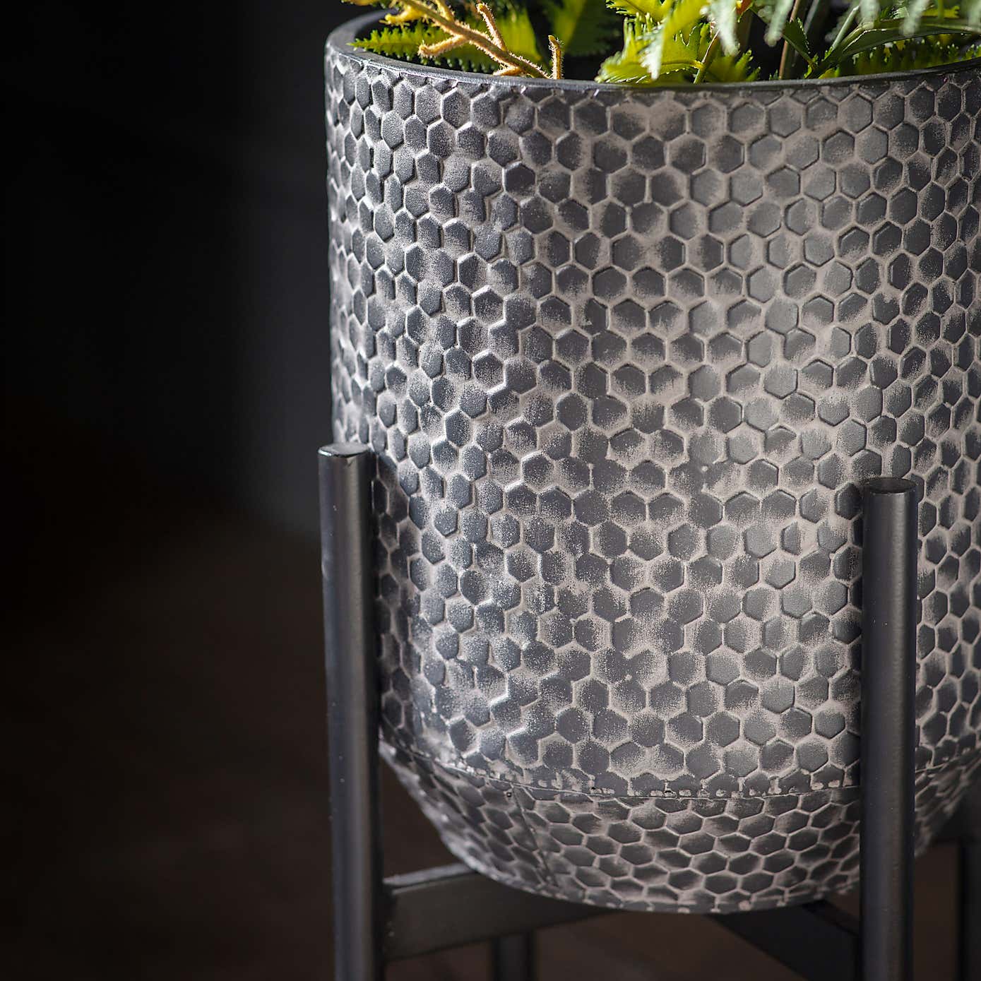 Ottery Metal Plant Pot with Stand