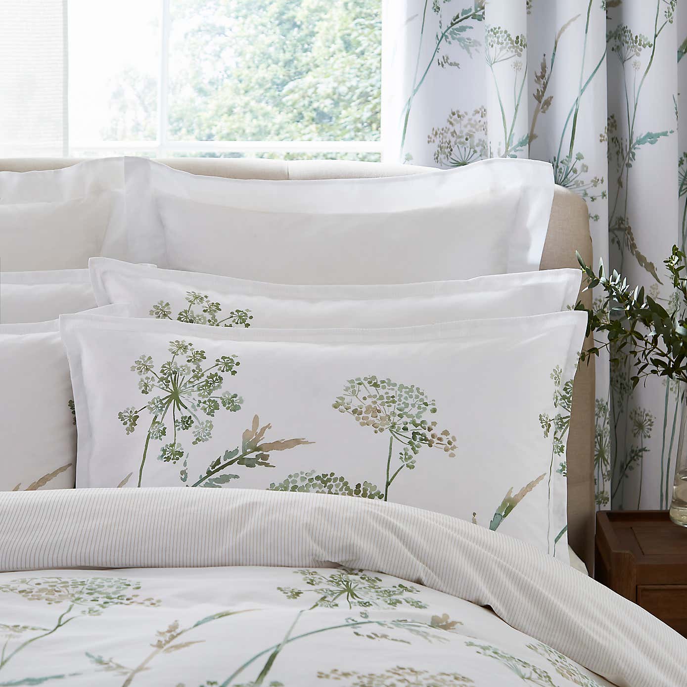 Dorma Purity Meadow 100% Cotton Duvet Cover and Pillowcase Set