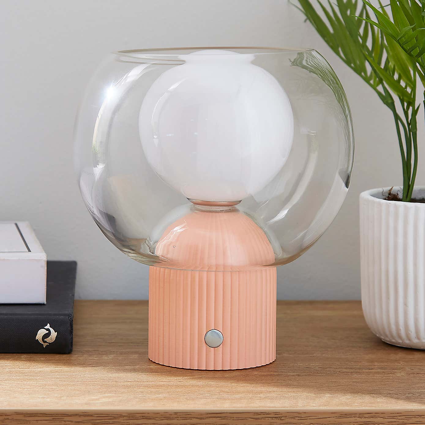 Harlo Ribbed Dimmable Touch Table Lamp