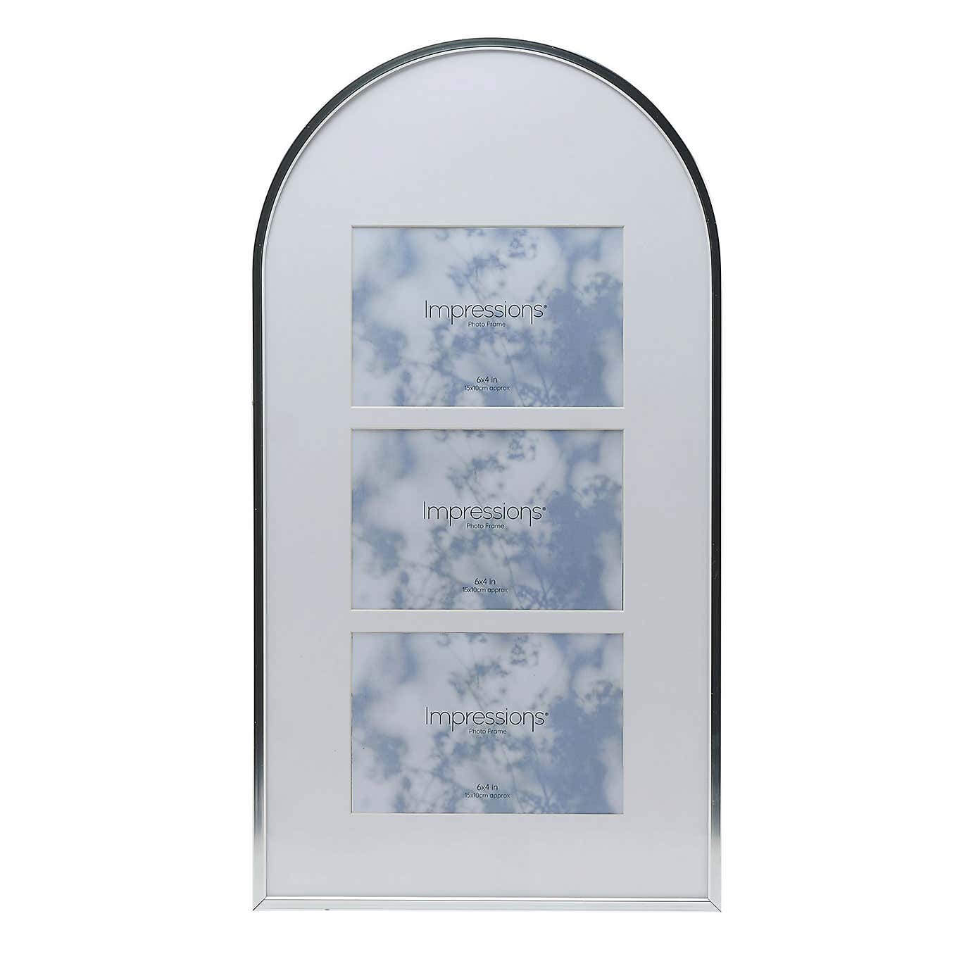 Arched Silver Multi Photo Frame