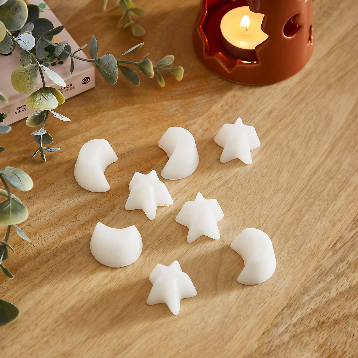 Set of 8 Bergamot & Vanilla Sun and Moon Wax Melts