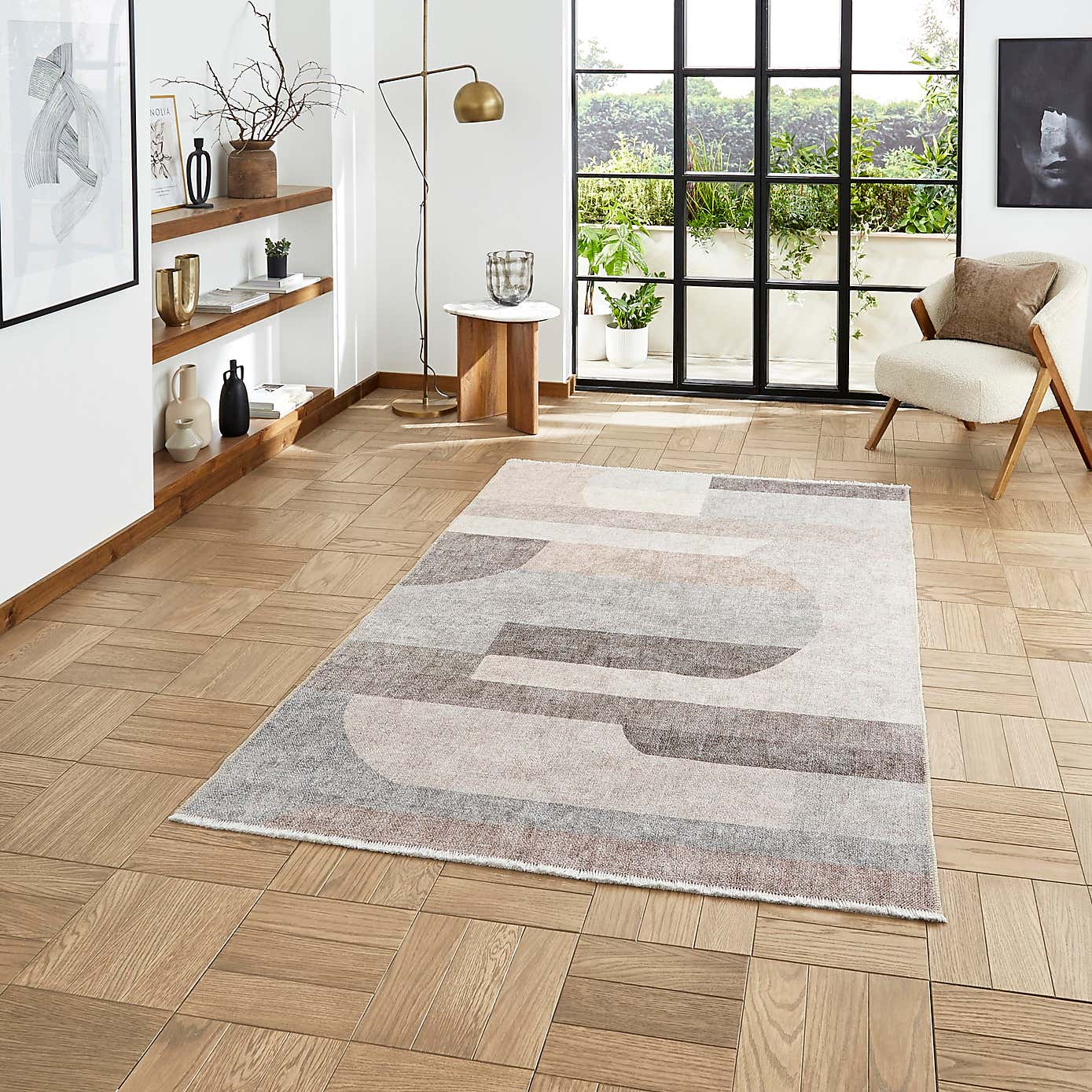 Whisper Geometric Rug