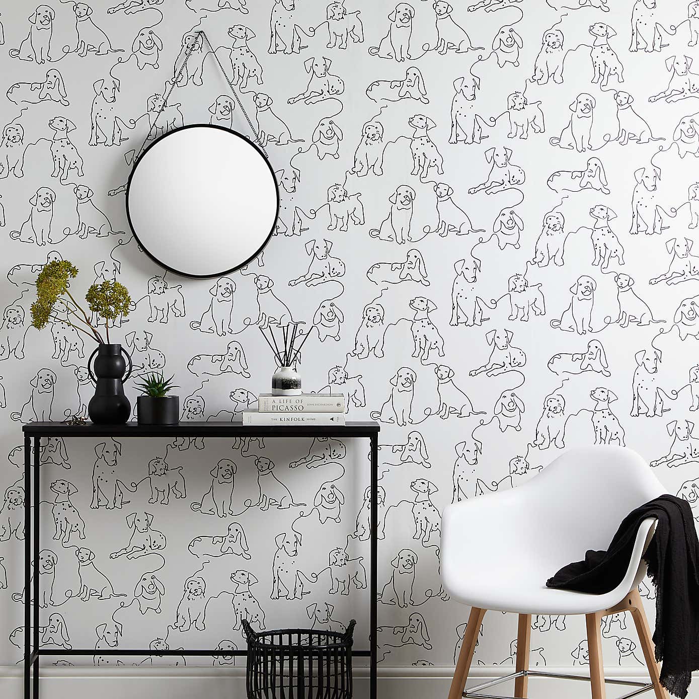 Linear Dogs Wallpaper