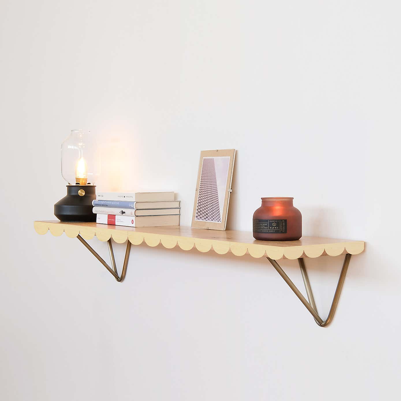 Large Scallop Wooden Border