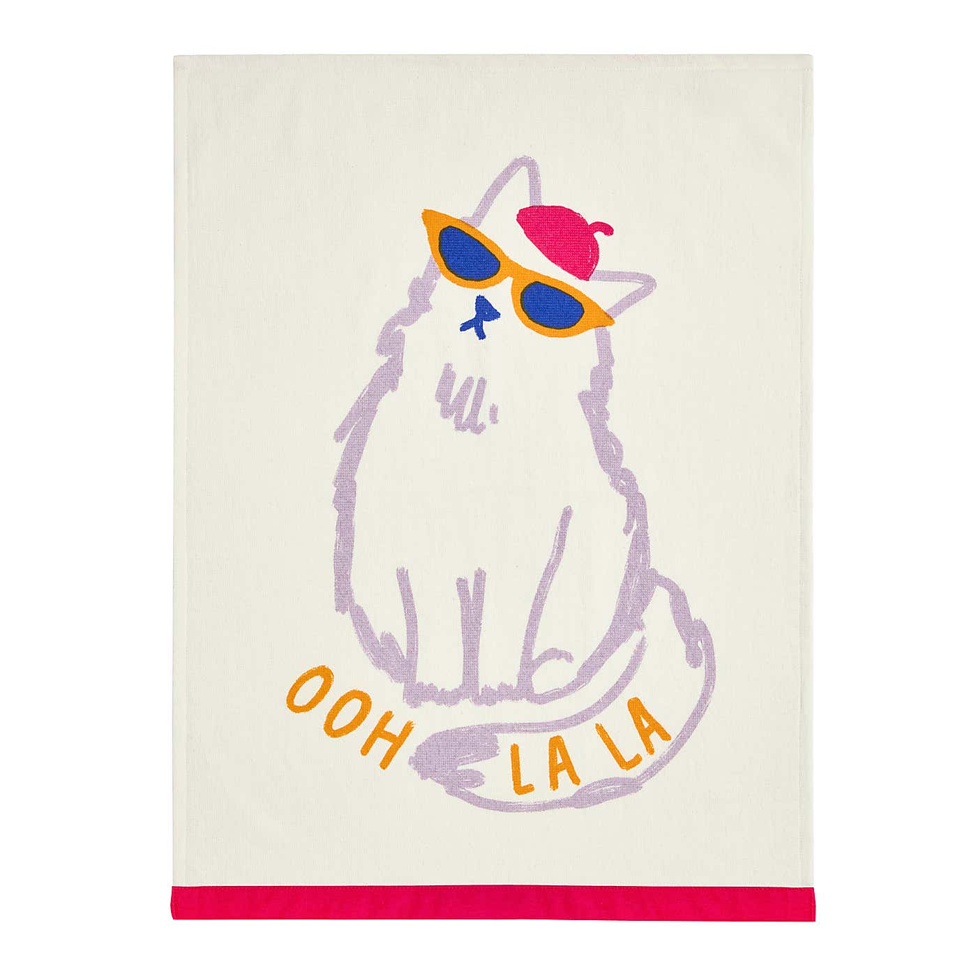Ooh La La Motif Tea Towel
