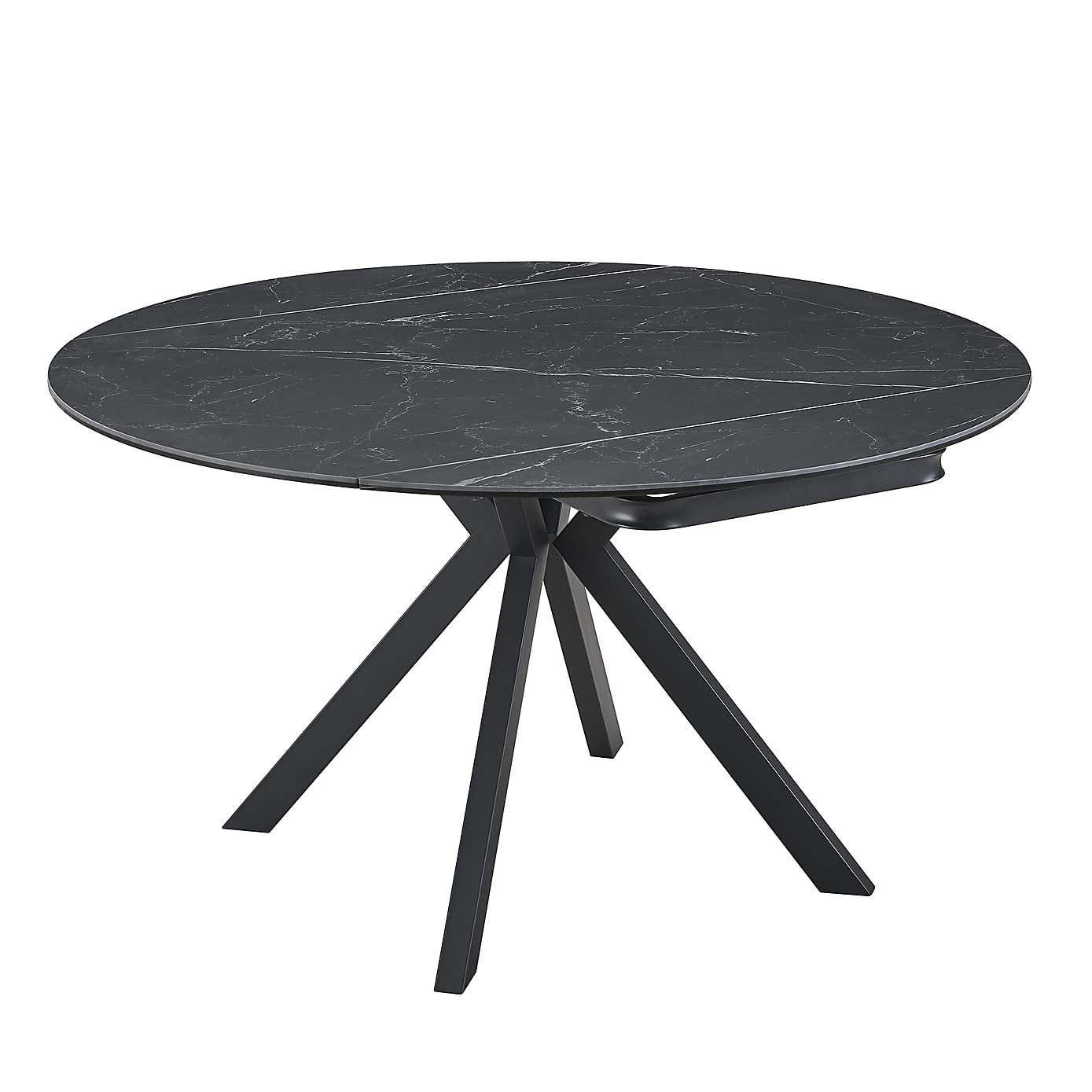 Indus Valley Camden Extendable 4-6 Seater Round Ceramic Dining Table