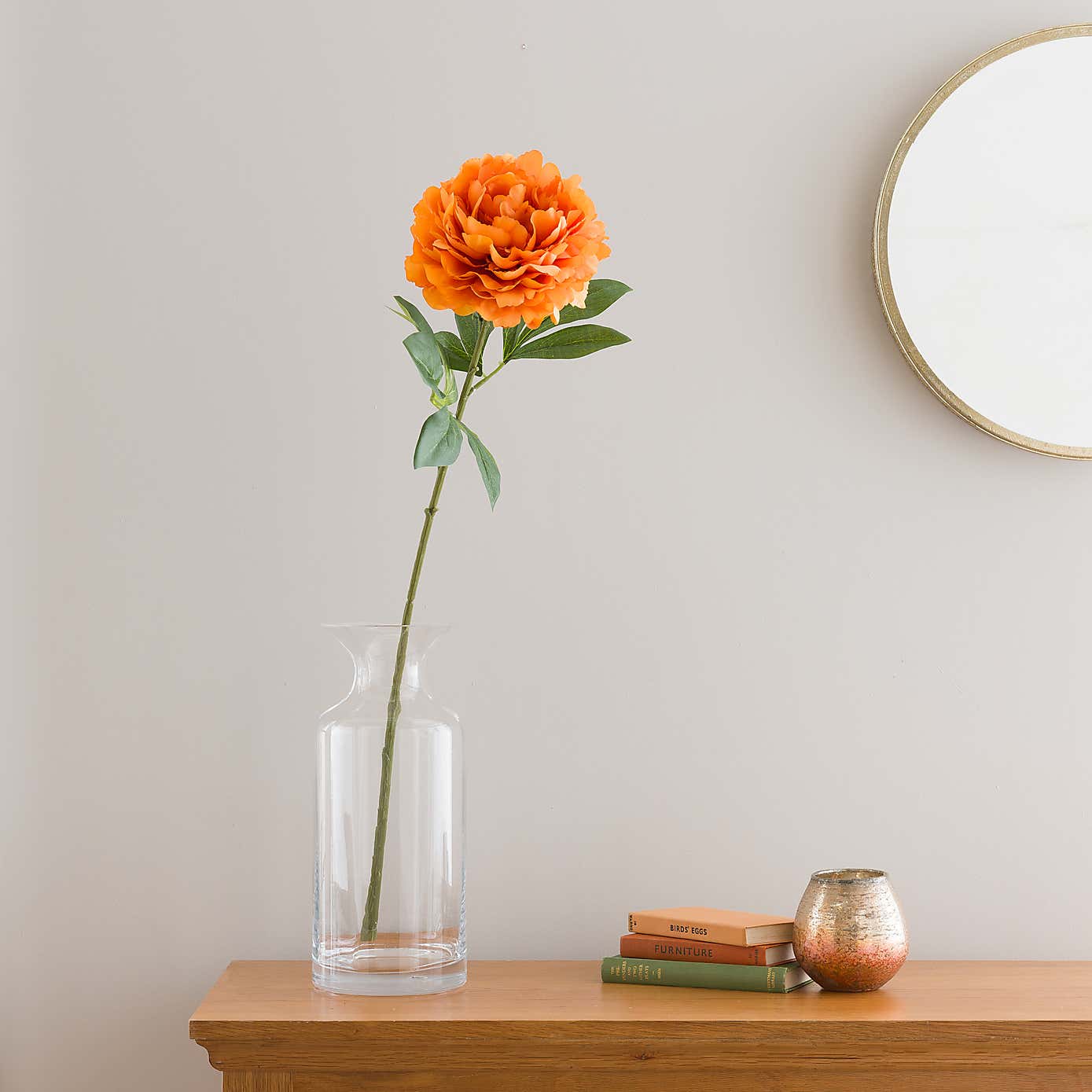 Orange Peony Stem