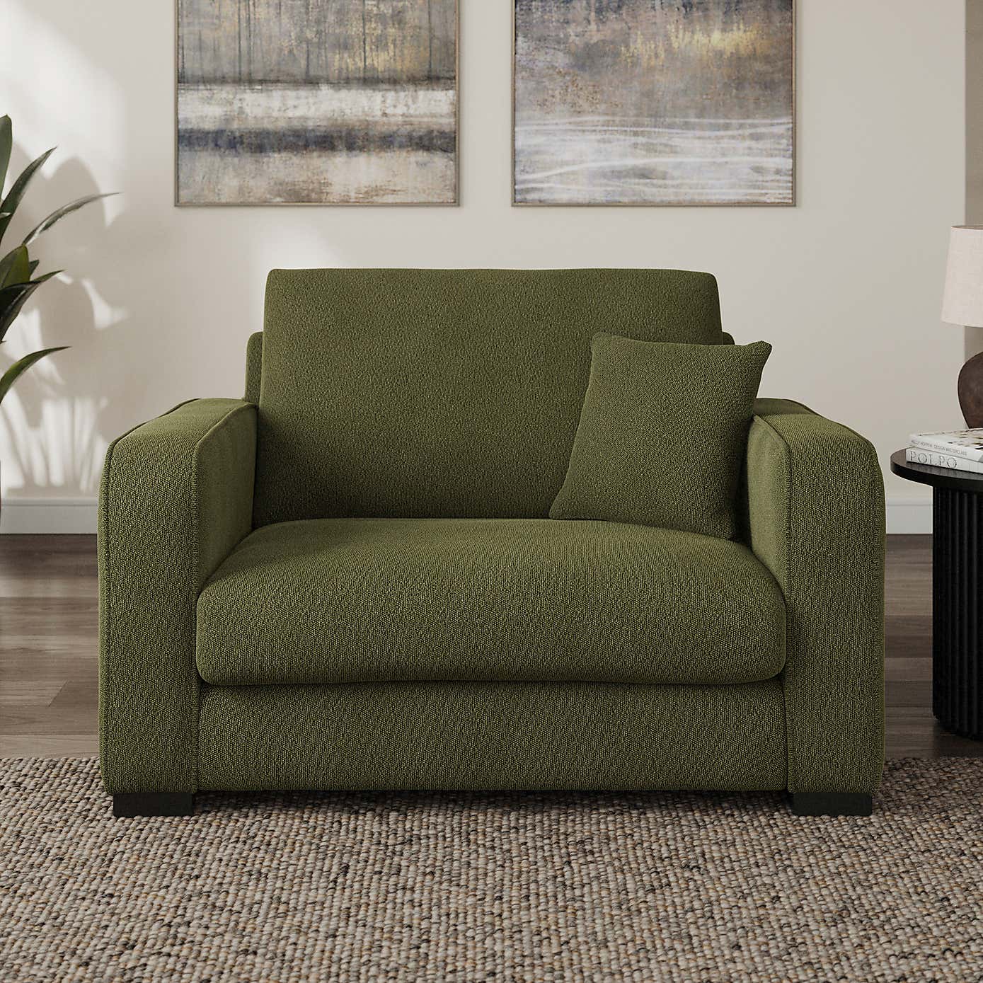 Carson Tonal Boucle Snuggle Chair