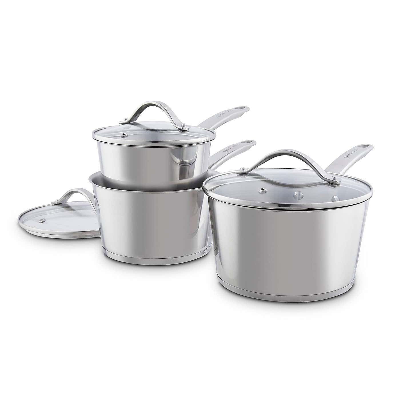 Good Food 3 Piece Saucepan Set