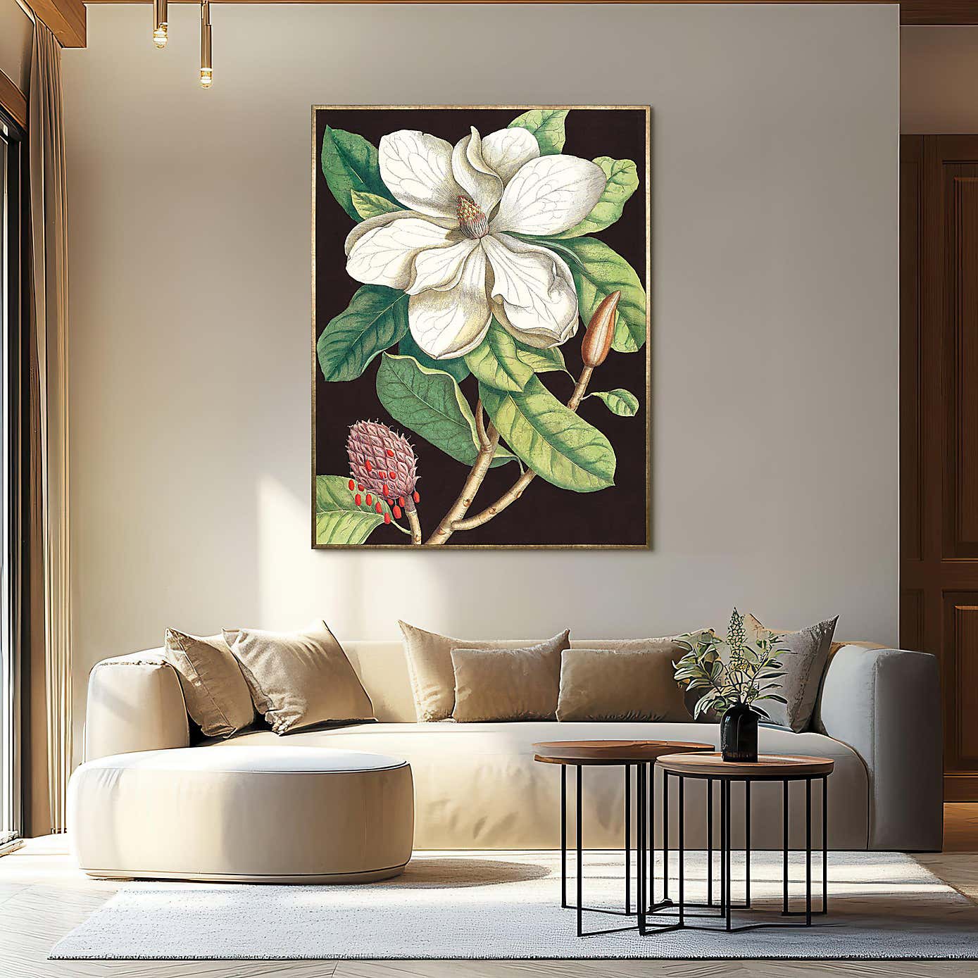 Cedar & Sage Laurel Tree Framed Canvas