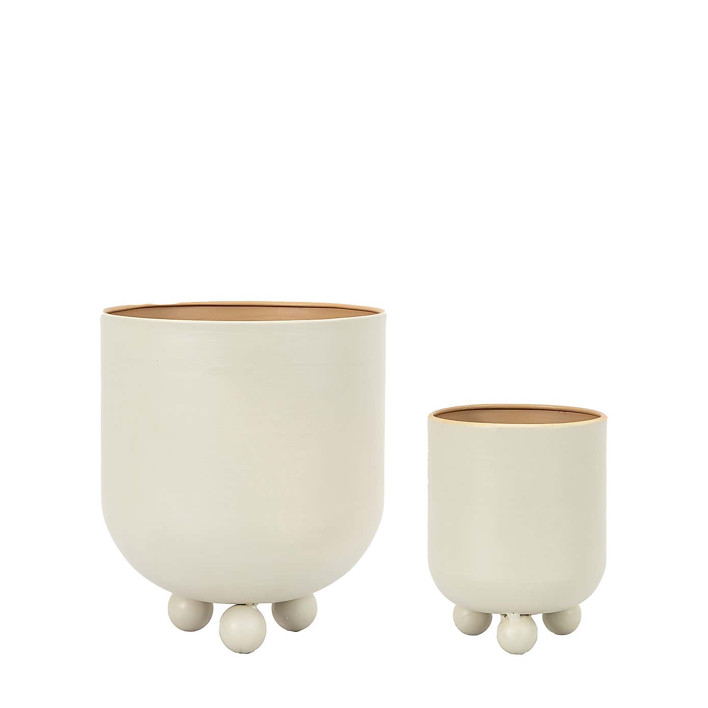 Buckley Set of 2 Planters Grey 21cm