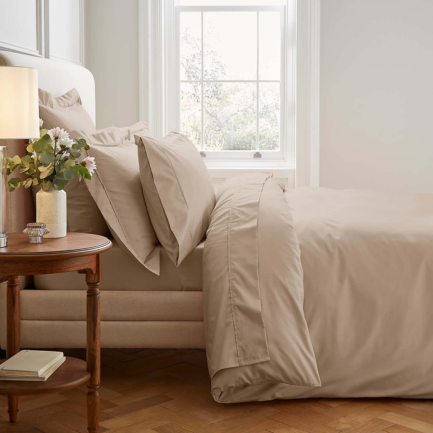 Dorma 400 Thread Count Cotton Percale Flat Sheet