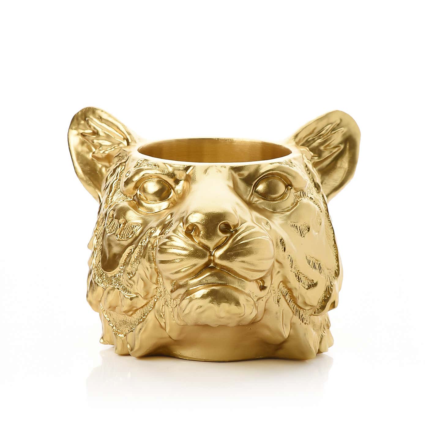 Hestia Tiger Gold Finish Plant Pot