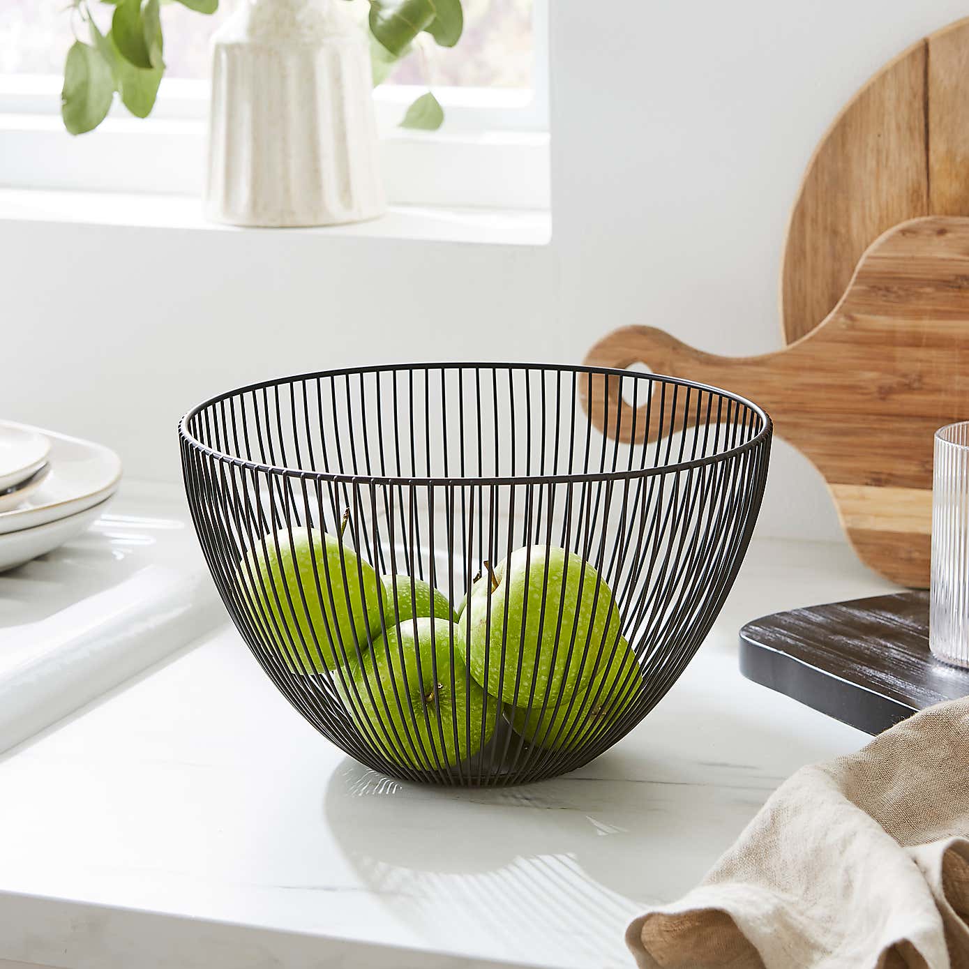 Elements Metal Wire Fruit Basket