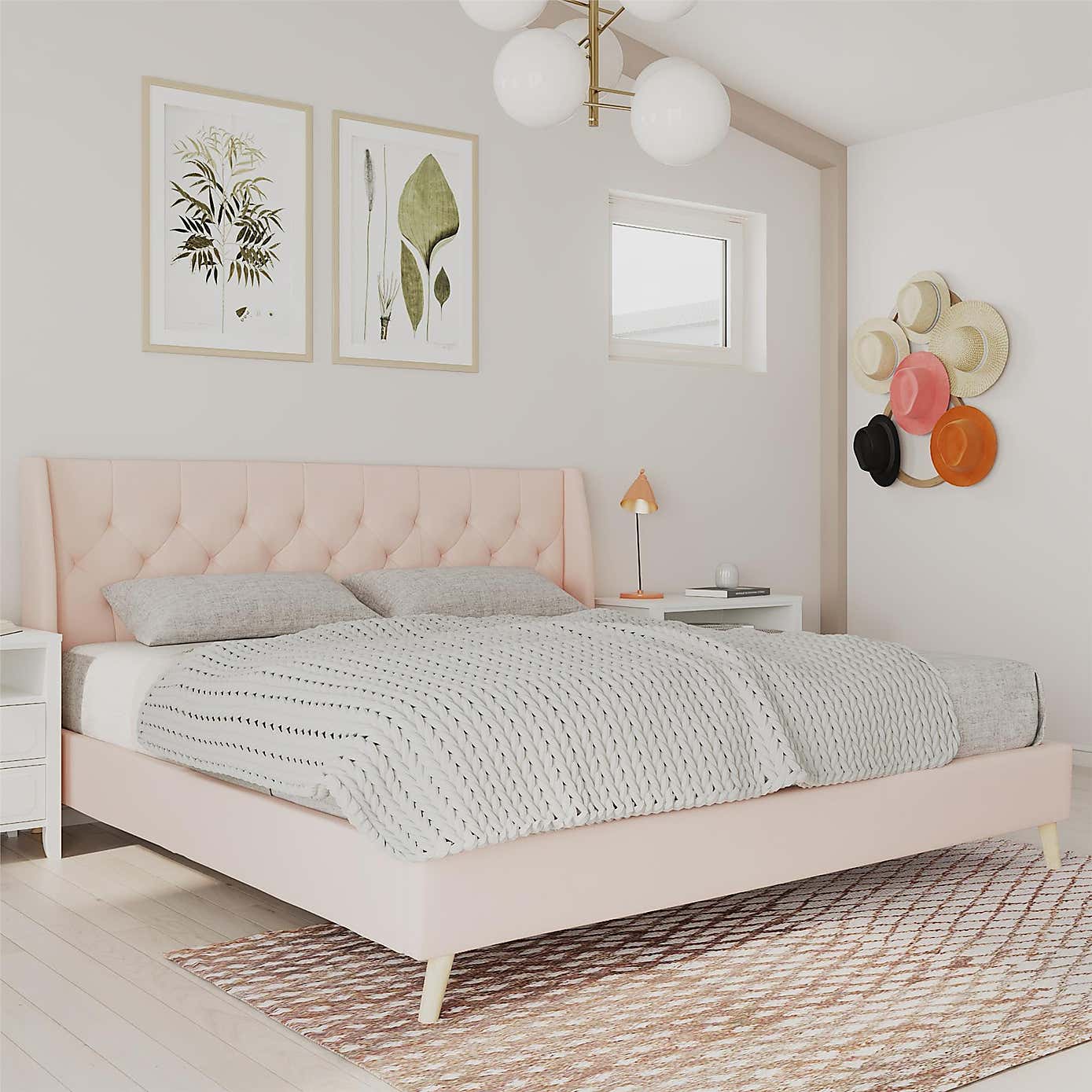 Novogratz Her Majesty Linen Bed