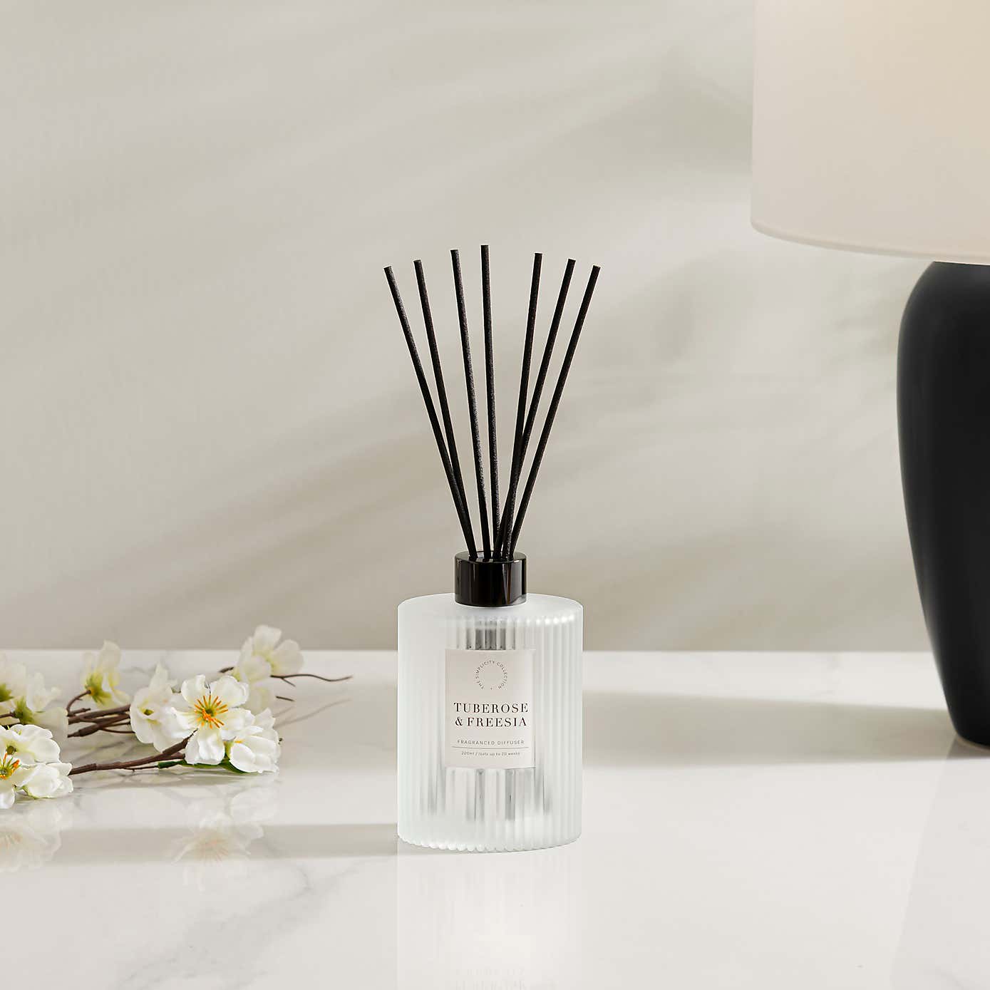 Tuberose and Freesia Ribbed Diffuser