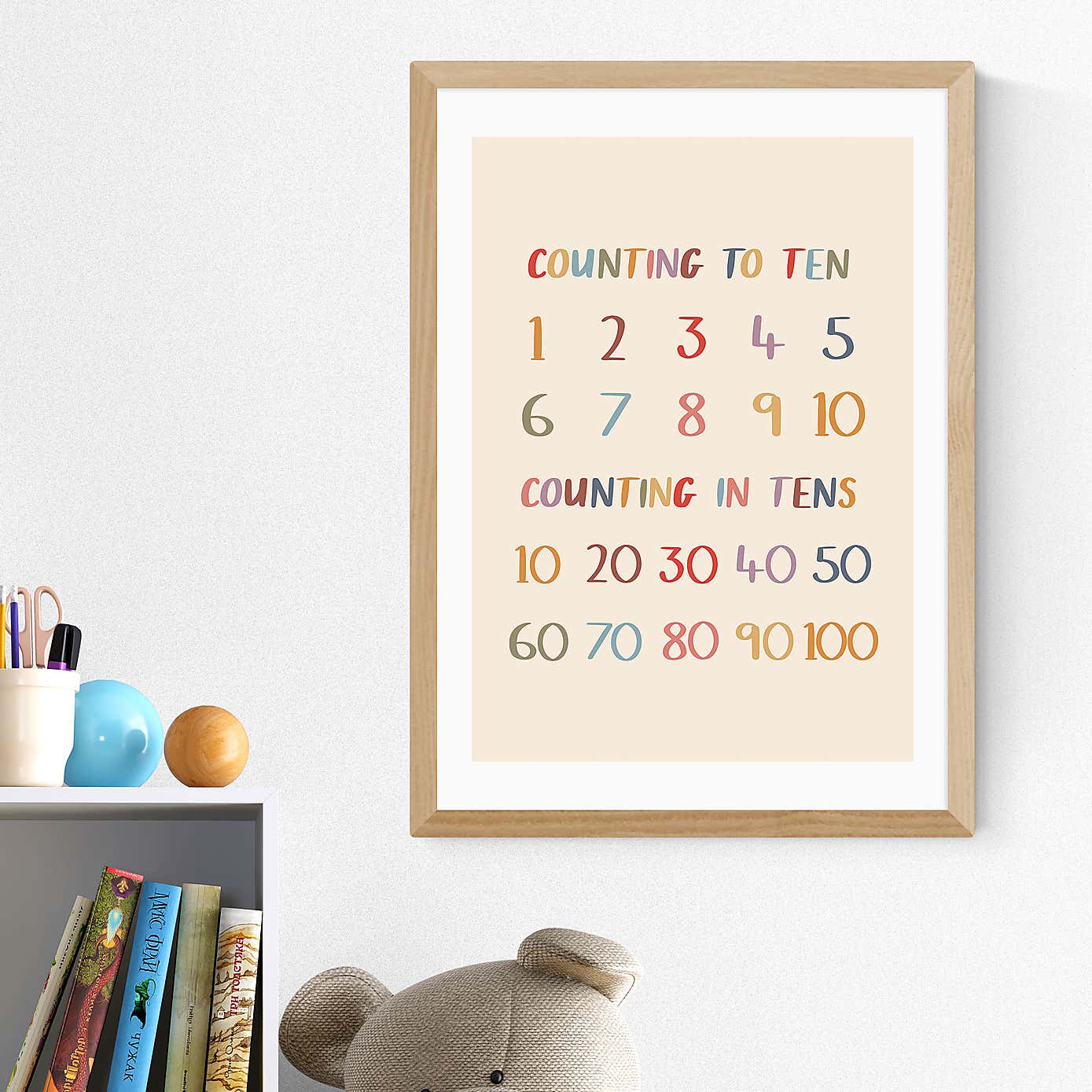 East End Prints Colourful Counting to Ten Print