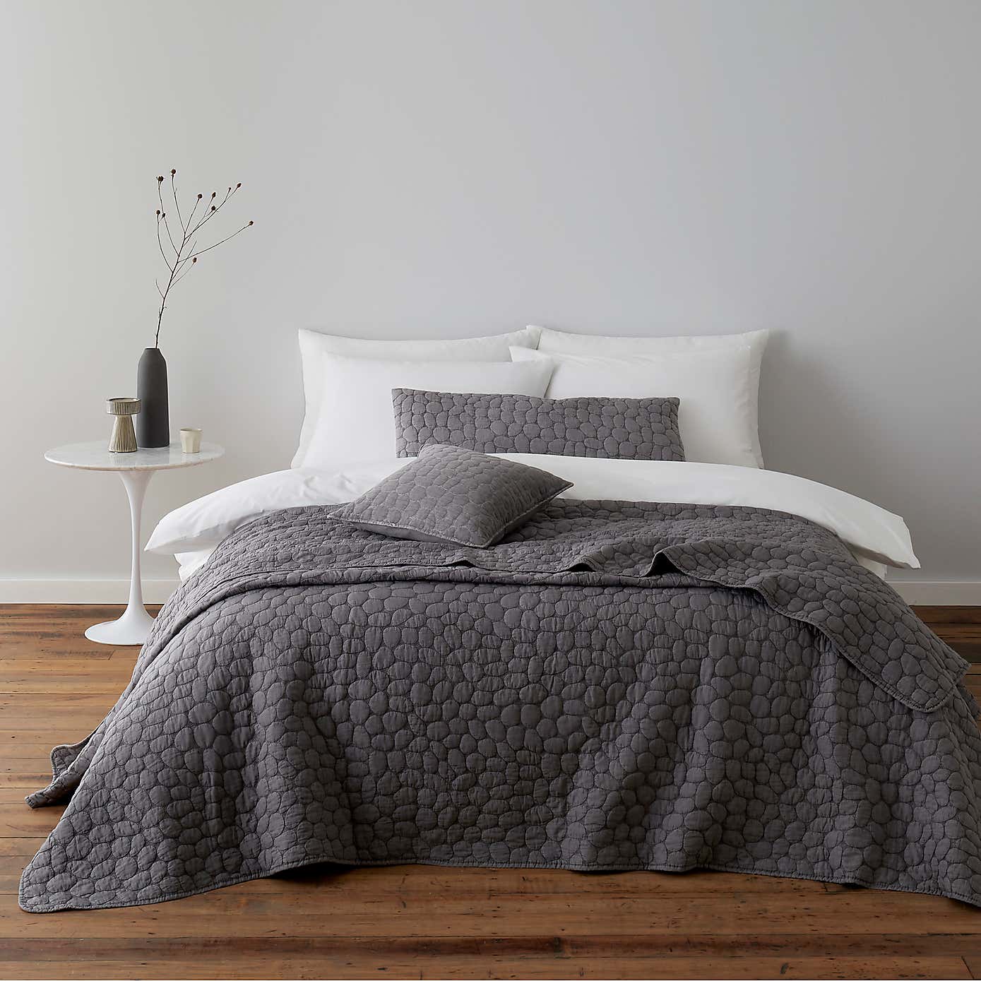 Pebble Grey Square Cushion