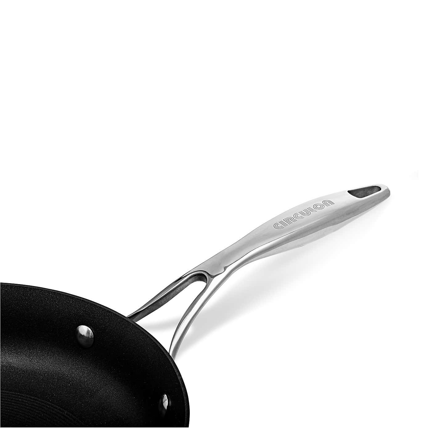 Circulon Style Non-Stick Hard Anodised Aluminium Open Skillet Pan, 25cm