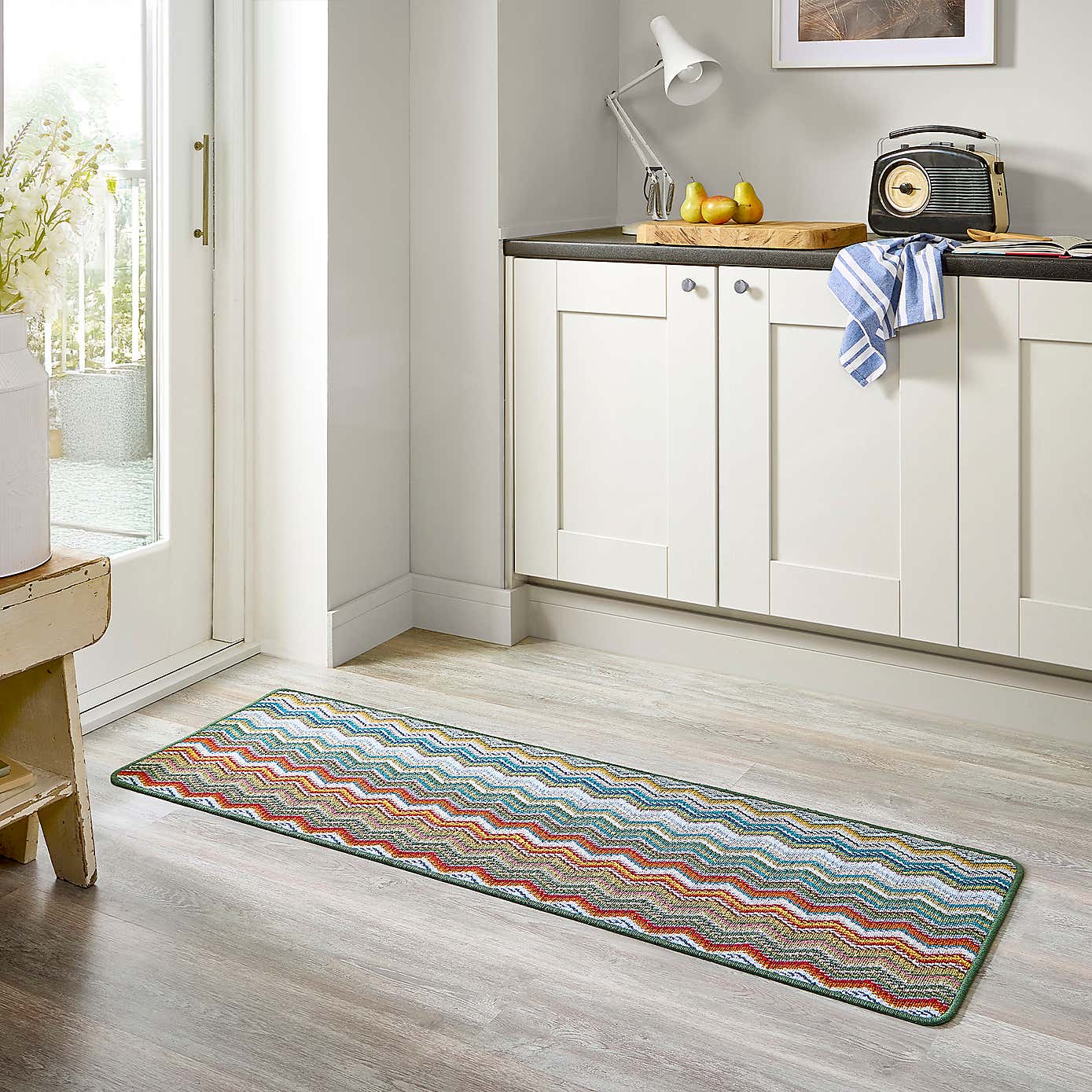 Marvel Boucle Zig Zag Washable Runner