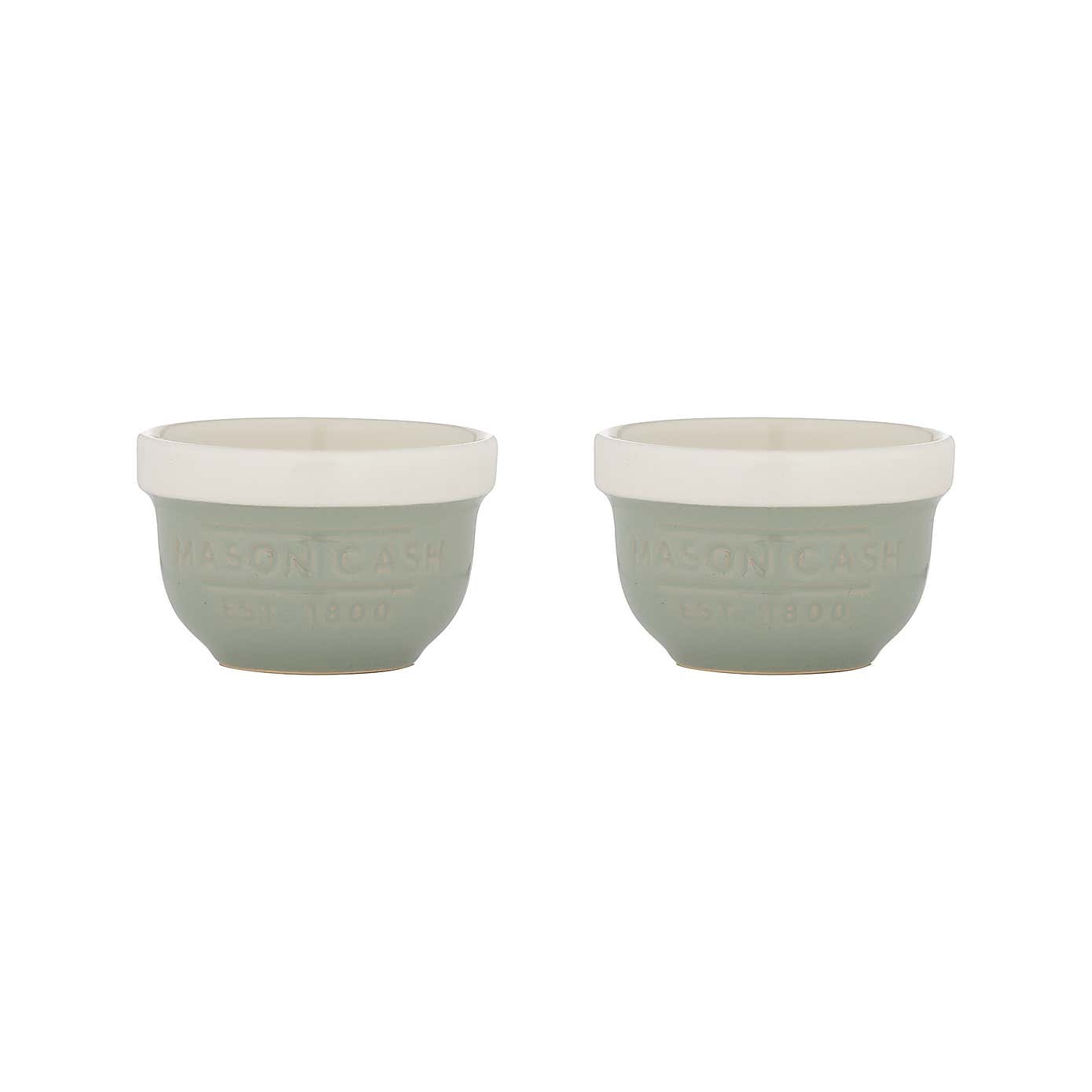 Mason Cash Set of 2 Mini Sage Prep Bowls