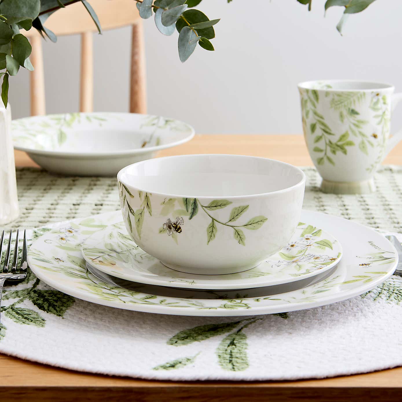 Willow Trail Sage Gloss Porcelain Mug